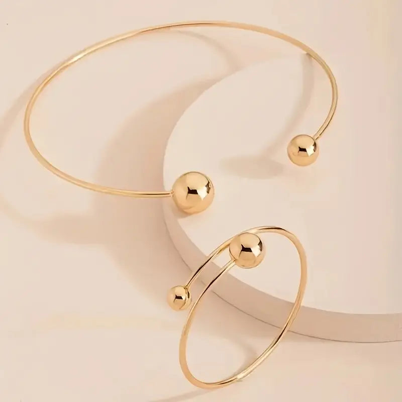 Conjunto de Pulseiras em Ouro