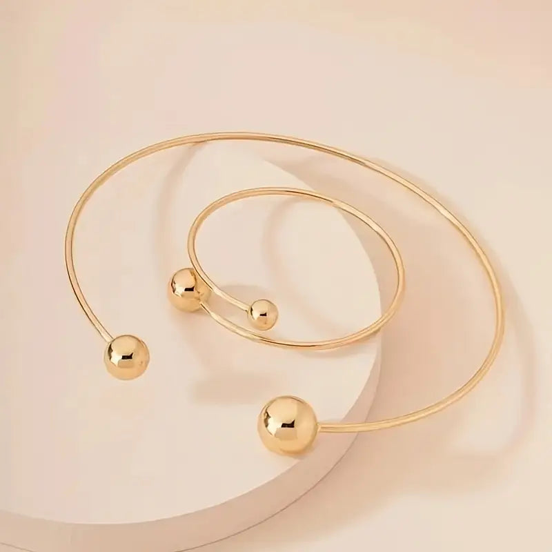 Conjunto de Pulseiras em Ouro